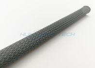 ケーブルの保護のための高密度ナイロン拡張できる編みこみのスリーブを付ける黒い色