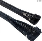適用範囲が広く黒いワイヤー保護のためのジッパー ケーブルの袖によって編まれる覆い