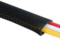 ポリエステルElecticalは編みま、高い炎-抑制編みこみのワイヤー袖スリーブを付けます