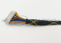 高温ペット拡張できる編みこみのスリーブを付ける電力線ケーブル ハーネス