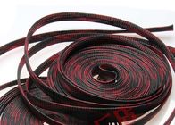 ケーブルの企業のために耐久力のある黒い炎の証拠ペット拡張できる編みこみにスリーブを付けること