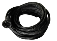 6mmケーブル保護ペット拡張可能な編みこみの袖の黒色の炎-抑制剤