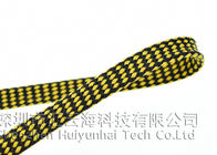 組合せはワイヤー ケーブルの保護のためのPPの綿によって編まれるスリーブを付ける注文の幅を着色します