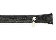 黒い色のジッパー ケーブルの袖によって編まれる覆いの高い摩耗抵抗