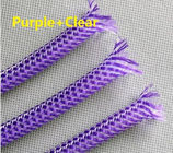 堅いペット ケーブル ワイヤー外装のための拡張できる編みこみのスリーブを付ける耐食性
