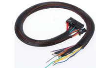 A/V / HDMIはペット拡張できる編みこみのスリーブを付けるポリエステル物質的なROHS承認をケーブルで通信します