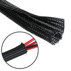 ナイロン ヴェルクロ ケーブルの袖のホックおよびループ適用範囲が広い編みこみのワイヤー カバー