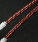 50mmの平らで赤い懸濁液の綿ケーブルの袖の拡大に編みこみにスリーブを付けること