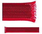 ケーブル保護および管理のための適用範囲が広く赤い範囲の金網の袖