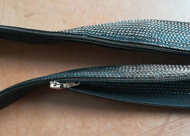 注文のジッパーの袖ケーブルの覆いは、ケーブル ハーネスのための編みこみの袖をファスナーを絞める